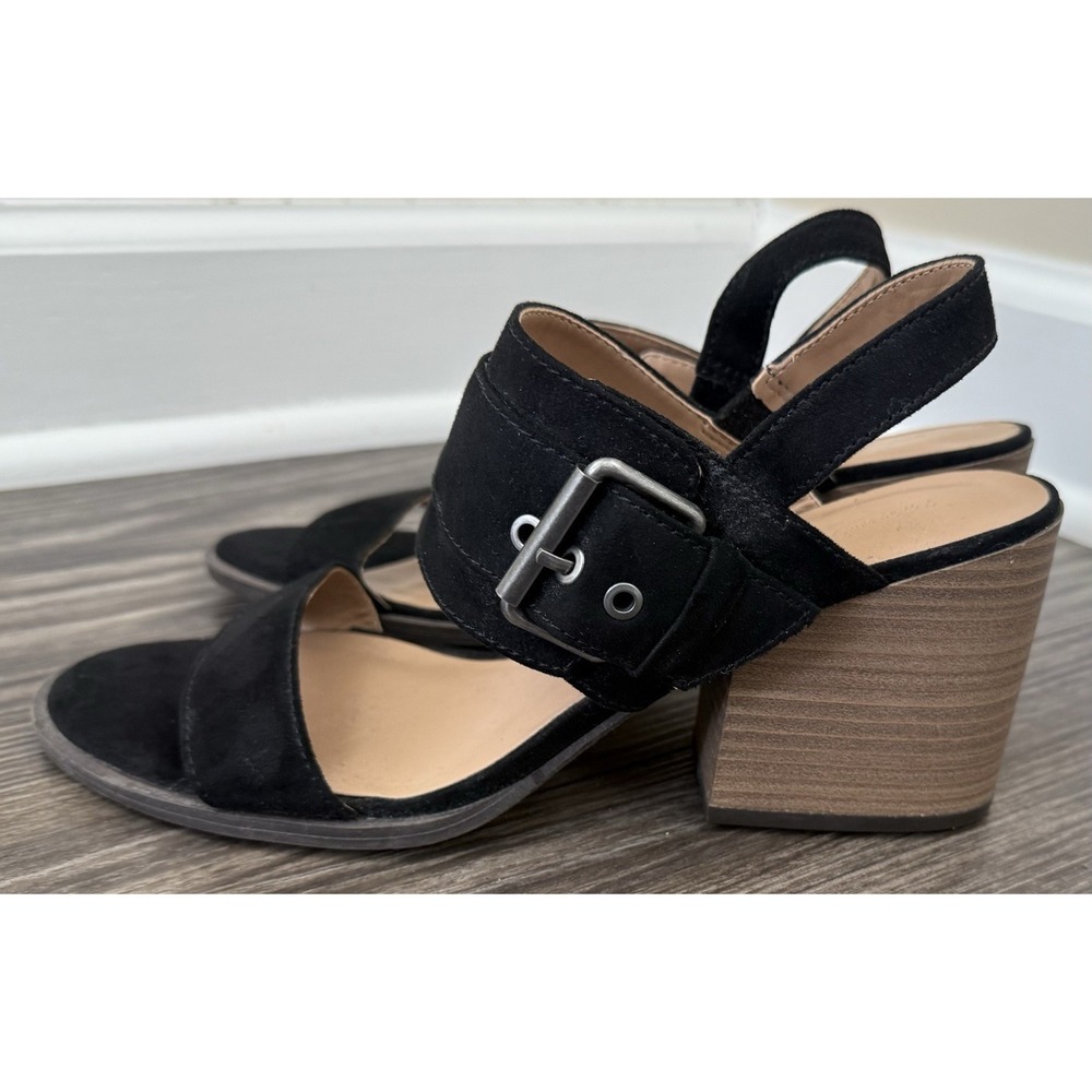 SOLD
Girl Block Heel Sandals Open Toe Slingback Minimalist Chic 8.5 Goth - Picture 2 of 10